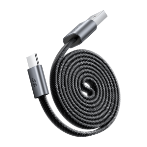 CabMage系列 超薄磁吸A To C 6A收納數據充電線 100公分